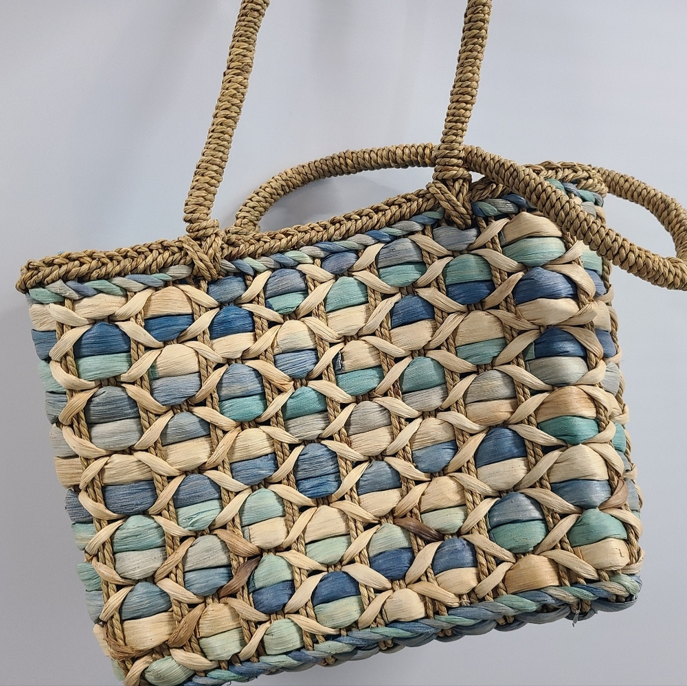 Woven Multicolor Tote Bag